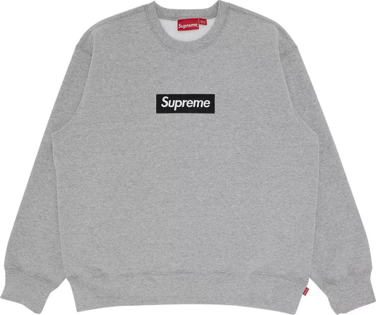 Supreme Box Logo Crewneck (FW22) Heather Grey