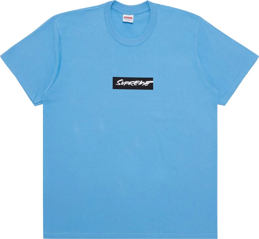 Supreme Futura Box Logo Tee Bright Blue