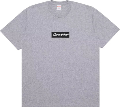 Supreme Futura Box Logo Tee Heather Grey