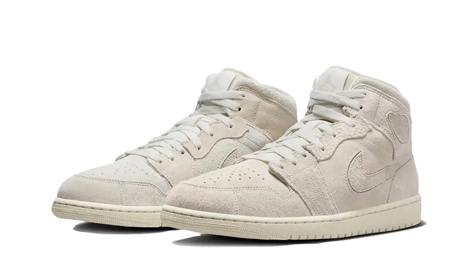 Air Jordan 1 Mid Craft Suede Ivory