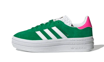 Adidas Gazelle Bold Green Lucid Pink 