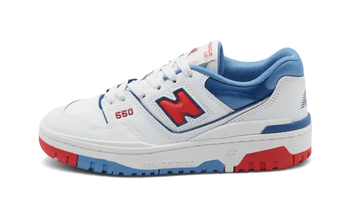 New Balance 550 White True Red