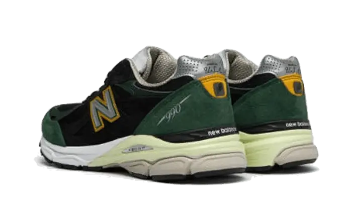 New Balance 990 V3 Black Green Yellow - M990CP3