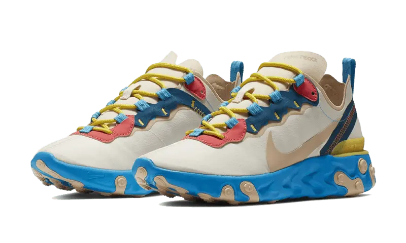 Nike React Element 55 Tan Blue Red - BQ2728-201