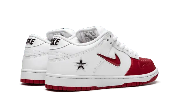 Nike SB Dunk Low Supreme Jewel Swoosh Red - CK3480-600